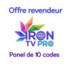 Iron TV Pro – Panel de 10 codes