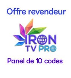 Iron TV Pro – Panel de 10 codes