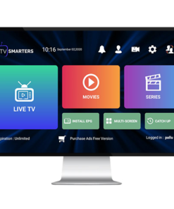 IPTV Smarters Pro – Panel de 10 codes