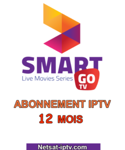 Abonnement SmartGO TV IPTV 12 MOIS ANDROID IOS